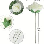 25Pcs Artificial Rose Flowers Foam Fake Faux Flowers Roses for DIY Wedding Bouquets Party Home Decor Garden Decoration
