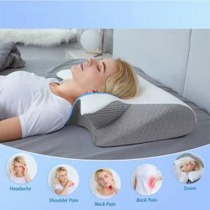 Butterfly Shape Slow Rebound Memory Foam Sleeping Pillow Comfortable Neck Support Cervical Orthopedic Massage Neck Pillow​