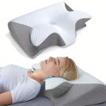 Butterfly Shape Slow Rebound Memory Foam Sleeping Pillow Comfortable Neck Support Cervical Orthopedic Massage Neck Pillow​