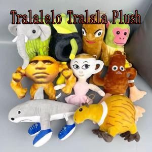 Tralalelo Tralala Plush Tungtungtung Italian Brainrot Al Tralalero Tralala Plush Doll Stuffed Soft Pillow Custom Toys