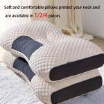 1/2/4 Pcs Bedding Sleep Pillow Neck Pillow with Elasticity and Non Collapse Soft Neck Protection Sleeping Pillow Neck comfort