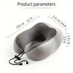Ergonomic Memory Sponge U-shaped Travel Pillow - Adjustable, Double sided Neck Support Pad, Suitable for Comfortable Sleep on Pl