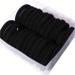 Band 50pcs High Elasticity Solid Color Rubber , Fashionable Simple Hair Accessories Ideal Gift Choice For Women And Girls