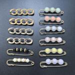 12 Pieces Pearl Brooch Pins, Decorative Pins for Clothing Pants Dresses Jeans Shawl Cardigan Shirt,Women Brooch Pins Sweater Shawl Clips,Safety Pin Sweater Shawl Pins for Women Girls