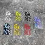 1PC Ride or Die Bike Frame Stickers Bicycle Top Tube Waterproof Vinyl Decals for MTB Bicycle Decorative Motorcycle Accessories