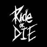 5.6 x 8 cm Bike Frame Stickers Ride or Die Top Tube Decals for MTB Bicycle Decorative Frame Bike Auto Motorcycle Accessories