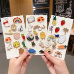 10-100PCS Enamel Badges Diversity Random Badges Animals Plants Metal Pins For Backpack Clothes Bag Hat Decor Jewelry Accessories
