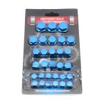 30pcs/set Motorcycle Accessories Nut Screw Cap Cover Head Body Decorative Engine Nut Bolt Cap Motocross Modified Parts Wholesale