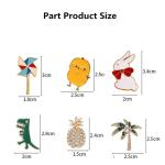 10-100PCS Enamel Badges Diversity Random Badges Animals Plants Metal Pins For Backpack Clothes Bag Hat Decor Jewelry Accessories