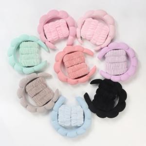 3Pcs Set Washing and Hair Accessories for Women Washing and Bathing Cloud Sponge Hair Bands Makeup and Makeup Removal Headbands