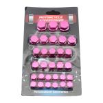 30pcs/set Motorcycle Accessories Nut Screw Cap Cover Head Body Decorative Engine Nut Bolt Cap Motocross Modified Parts Wholesale