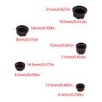 30pcs/set Motorcycle Accessories Nut Screw Cap Cover Head Body Decorative Engine Nut Bolt Cap Motocross Modified Parts Wholesale
