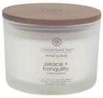 Chesapeake Bay Candle Scented Candle Peace + Tranquility (cashmere jasmine) 3-Wick Coffee Table Jar