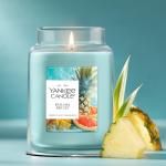Yankee Candle Large Jar Scented Candle with up to 150 Hour Burn Time, Premium Plant Wax Blend for Consistent Burn, 22 oz Jar Candle with Room Filling Fragrance, Bahama Breeze