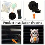 1PC Hoodie Kitten Finished Ventilating Clip Car Decoration Aromatreatment Acrylic Accessories