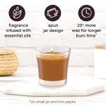 Glade 1-Wick Scented Candle Jar, Cashmere Woods, Air Freshener Infused with Essential Oils, 4.08 Oz, 2 Count
