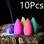 Mixed Natural Incense Rose Jasmine Lavender Osmanthus Sakura Smoke Cone Reflux Tower Incense Backflow Incense Bullet