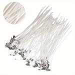 100pcs/30Pcs Smokeless Candle Wicks Soy wax Pure Cotton Core DIY Candle Making Pre-waxed Wick For Party Supplies