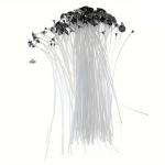 100pcs/30Pcs Smokeless Candle Wicks Soy wax Pure Cotton Core DIY Candle Making Pre-waxed Wick For Party Supplies