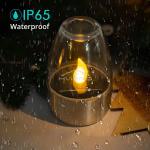 1/4PCS Rechargeable Night Lights LED Solar Candles Light Flameless for Wedding Party Garden Decoration Outdoor Waterproof Lamp