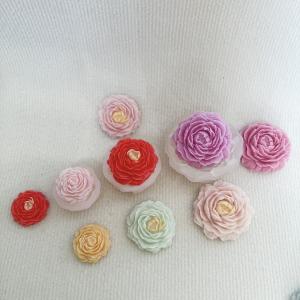 Silicone mold for handmade peony flower scented plaster candles