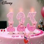 Disney Anime 0-9 Number Candle Cute Lilo & Stitch  Cartoon Character Children Party Cake Plug-in Birthday Cake Decoration Gift