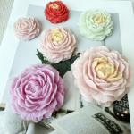Silicone mold for handmade peony flower scented plaster candles
