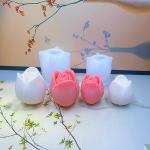 2024 New Flower Silicone Candle Mold 3D Peony Flower Soap Gypsum Resin Casting Mould DIY Chocolate Cake Baking Tool Wedding Gift
