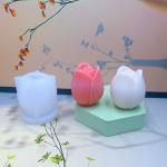 2024 New Flower Silicone Candle Mold 3D Peony Flower Soap Gypsum Resin Casting Mould DIY Chocolate Cake Baking Tool Wedding Gift