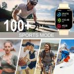 KESHUYOU 2025 Smart Watch Answer Make Call Message Preview Sport Mode DIY Dial Sleep Monitor Smart Watch for Men Women Gifts