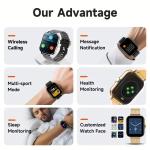 Full Touch Screen New Smart Watch Bluetooth Talk Full Touch Screen Heart Rate Monitor Sports Fitness Smart Watch Men Women Gift