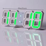 3D Digital Alarm Clock Wall LED Clock Desk Alarm Clock with Temperature for Home Kitchen Office
