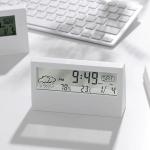 LED Thermometer Thermo-Hygrometer Multifunction Electronic Clock Temperature Humidity Meter Weather Station for Home With Alarm