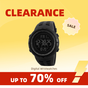 Clearance_SKMEI Fashion Outdoor Sport Watch Men Multifunction Watches Alarm Clock Chrono 5Bar Waterproof Digital Watch_Continuou