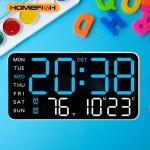 Giant Intelligent Digital Wall Clock｜One screen to control time-temperature-date, home technology pulls full!