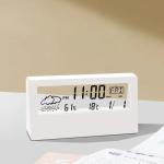 LED Thermometer Thermo-Hygrometer Multifunction Electronic Temperature Humidity Meter Weather Station for Home With Alarm Clock