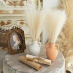 15/30PCS 42CM Artificial Fluffy Pampas Grass Boho Decor, Fake Reed Plants for Wedding Home Party Living Room DIY Vase Decoration
