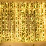 2 Meters LED light string Artificial Green Vine Home christmas  Wedding Bridal garden Hanging green plants party DIY Decoration