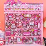 Funny Cute Sanrio Cartoon Double layered 3D Kuromi Melody Home Stickers DIY Decoration Laptop Phone Fridge Large Bubble Stickers