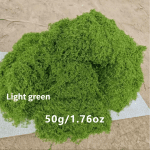 50g Fake Moss DIY Crafts Grass Artificial Moss Faux Preserved Moss Green Plants Home Room Garden Decor Mini Landscape Fake Grass