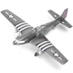 1/48 World War II P-51 Mustang Fighter Model Airplane Plastic Model Kit Simulation Assembly Military Aircraft Toy