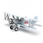 1/48 Chinese Red Army First Aircraft Lenin Biplane Fighter No Need Glue Color Separation Plastic Assembly Model
