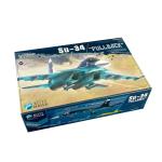 1/48 Kitty Hawk KH80141 Russian Sukhoi Su-34 Fullback Fighter-Bomber Assembly Plastic Aircraft Model Kit Collect Gift Custom Toy