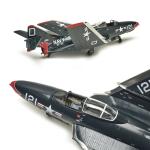 Kitty Hawk Assembled Aircraft Model Kit KH80127 F9F-8 & F9F-8P "Cougar" Carrier Fighter 1/48