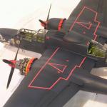 Great Wall   1/48  L4810 US Air Force P-61B Black Widow fighter assembly aircraft  Scale Model Kit