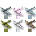 1：48 Britain Spitfire Hurricane F4U Corsair Assemble Fighter Aeroplane Model Combat Airplane Aircraft