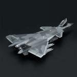 MENG Assembled Aircraft Model Kit LS-002s J-20 "Veyron" Stealth Fighter Beast Mode 1/48
