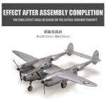 Academy Assembly Aircraft Model Kit 12282 US P-38 Lightning Fighter 1/48