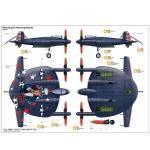 Kitty Hawk Assembled Aircraft Model Kit KH80135 American XF5U-1'Flying Flapjack 'Fighter 1/48