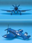 Academy Assembly Aircraft Model Kit 12267 F4U-4B Pirate Fighter 1/48